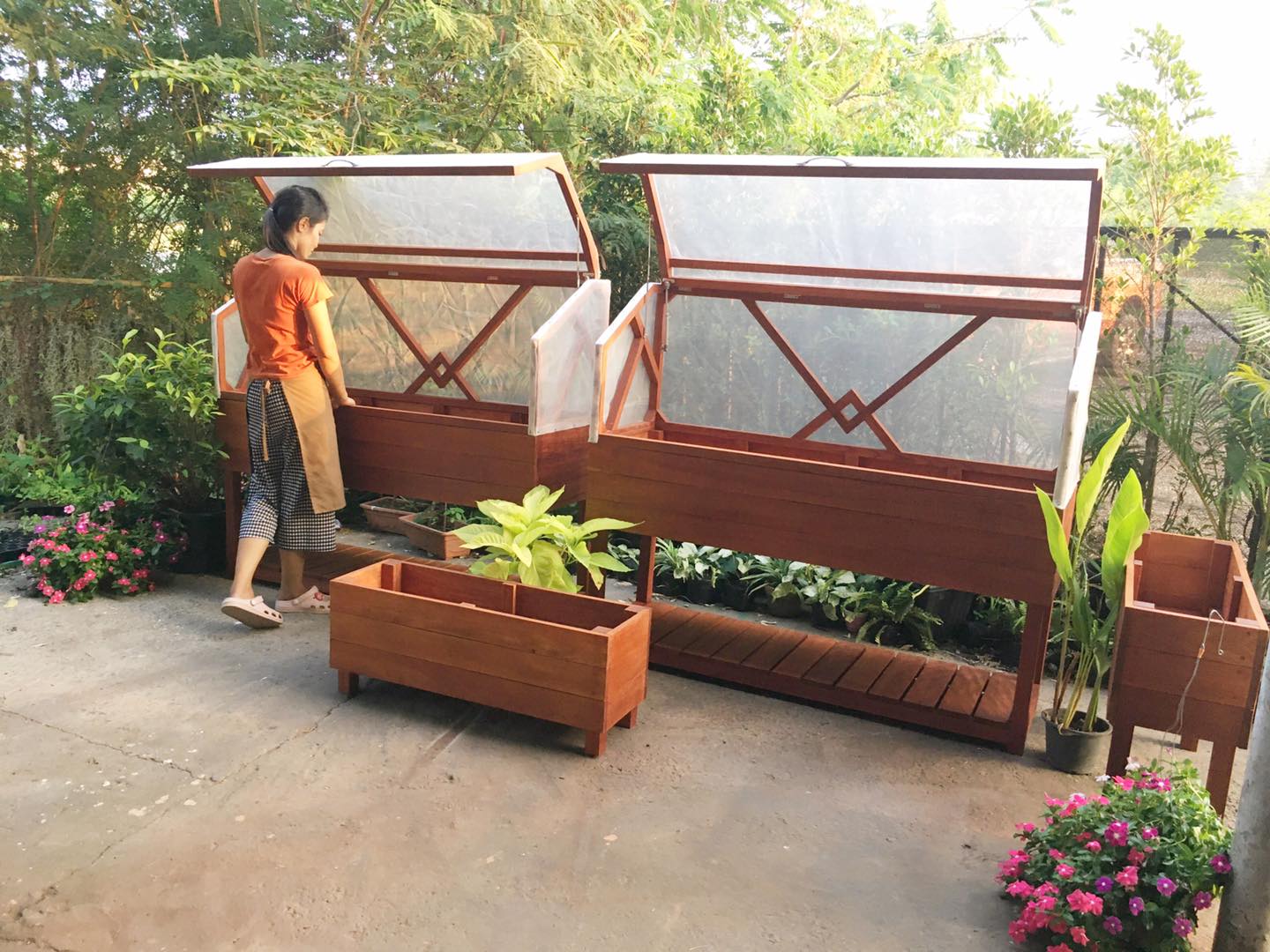 Wooden Vegetable Planter